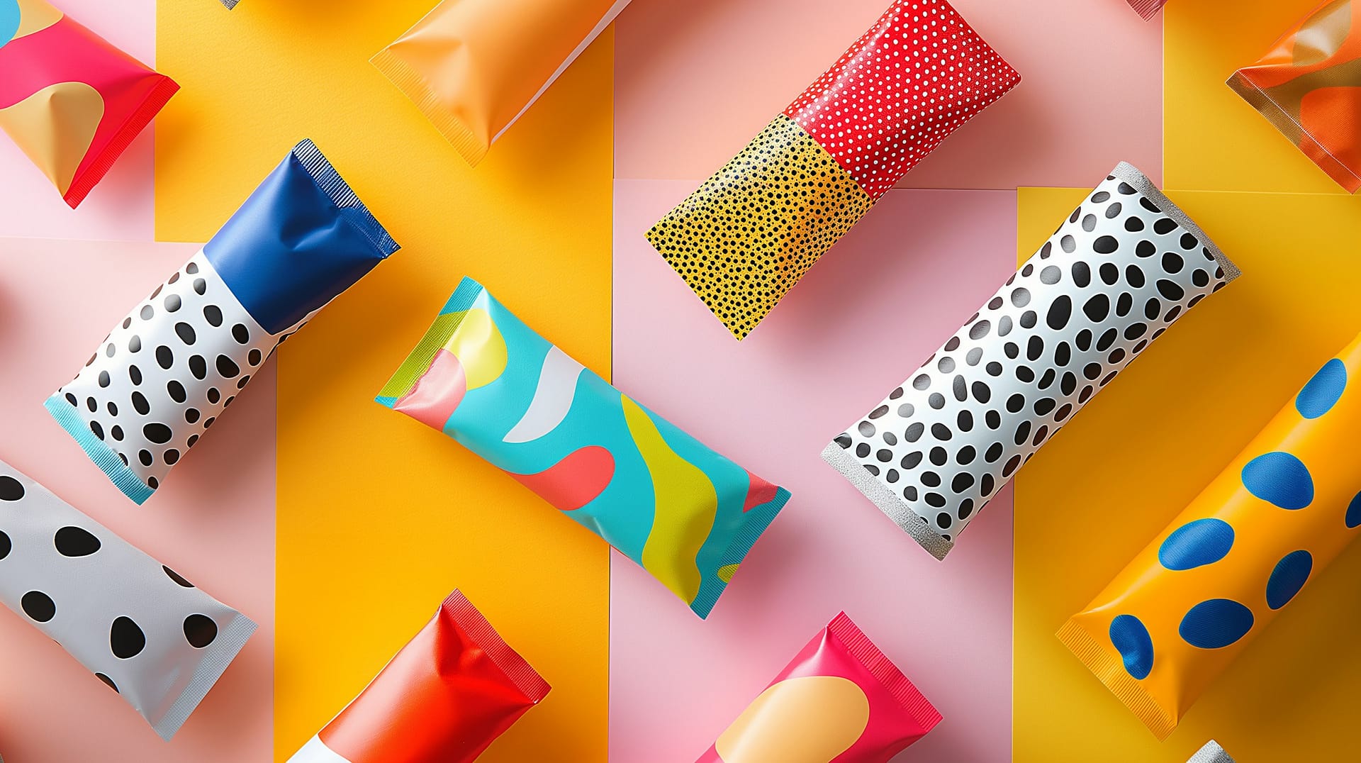 Des emballages de couleur